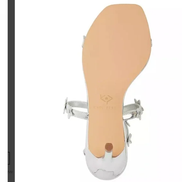 Katy Perry Analia Flower Square Toe Dress Sandals Size 8.5 - Picture 4 of 12